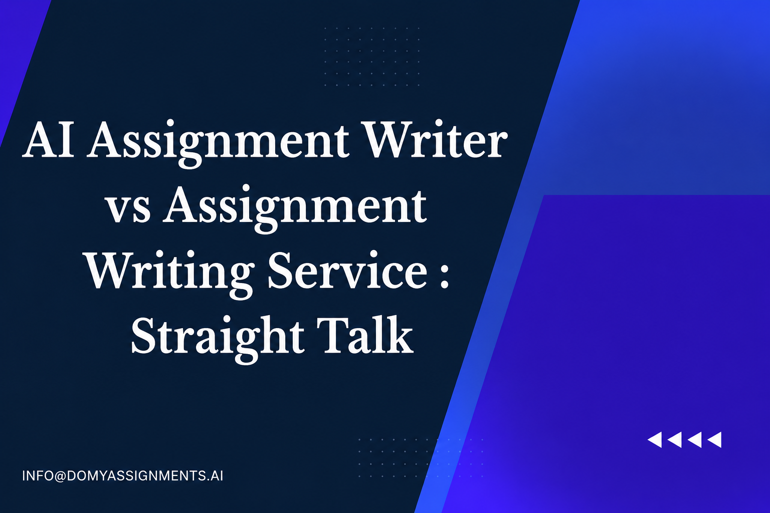 AI Assignment Writer vs Assignment Writing Service